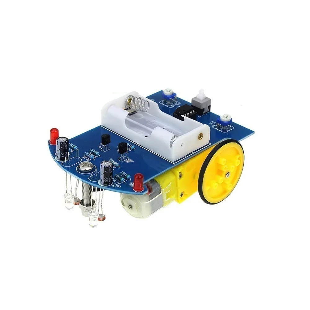 Analog Circuit Automatic Intelligent Tracking Car Electronic Kit Parts Electronic DIY Kit(without Battery)
Analog Circuit Automatic Intelligent Tracking Car Electronic Kit Parts Electronic DIY Kit(without Battery)