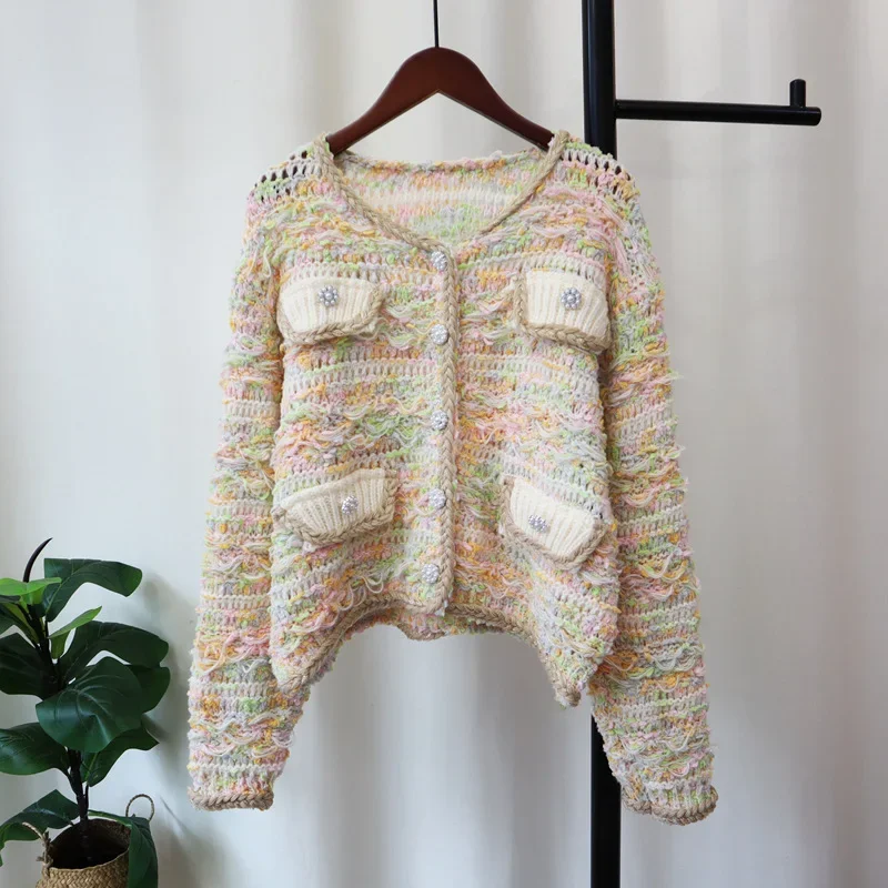 2025 Women Button Cute Sweater Cardigan Kintted Loose Spring Autumn Vintage Winter Streetwear Y2k Jumper Coat Elegant Pullovers
2025 Women Button Cute Sweater Cardigan Kintted Loose Spring Autumn Vintage Winter Streetwear Y2k Jumper Coat Elegant Pullovers