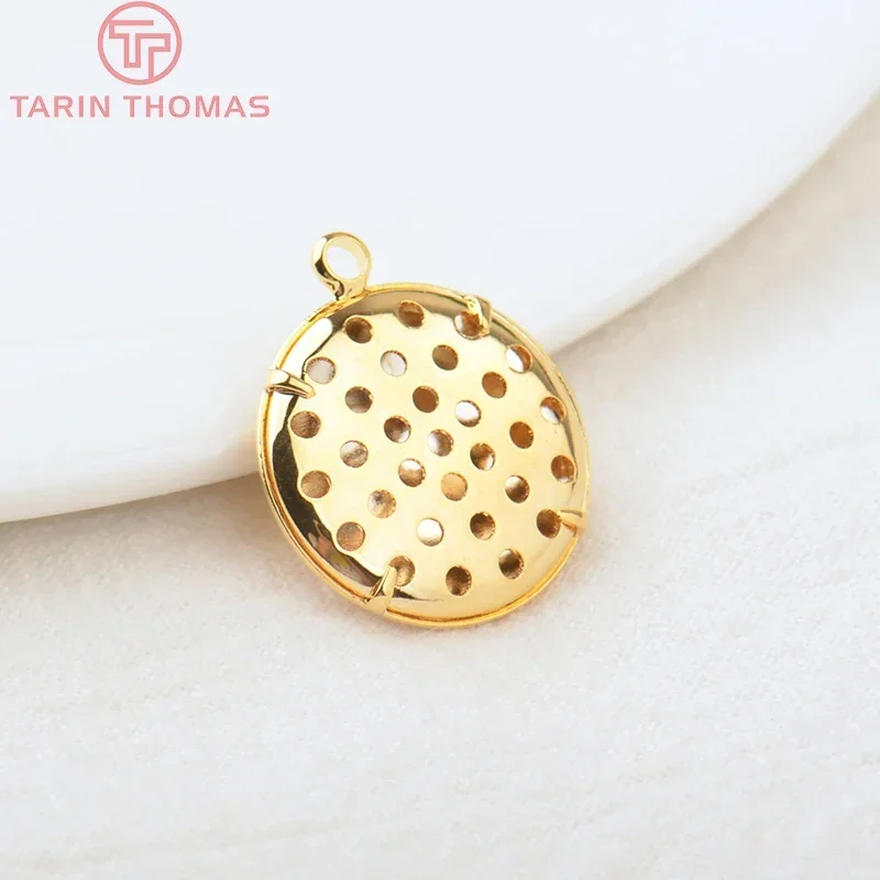 (154) 10 Sets 17MM 24K Gold Color Brass Round Brooch Base Pendants Charms High Quality DIY Jewelry Making Findings
(154) 10 Sets 17MM 24K Gold Color Brass Round Brooch Base Pendants Charms High Quality DIY Jewelry Making Findings