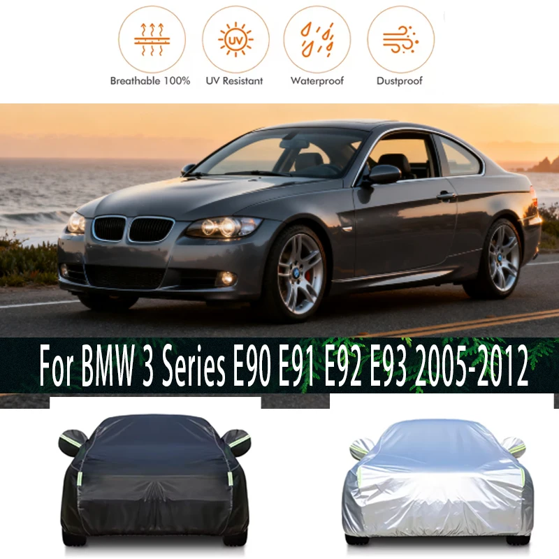 For BMW 3 Series E90 E91 E92 E93 2005-2012 Outdoor Protection Full Car Covers Snow Cover Sunshade Waterproof Dustproof Exterior
For BMW 3 Series E90 E91 E92 E93 2005-2012 Outdoor Protection Full Car Covers Snow Cover Sunshade Waterproof Dustproof Exterior
