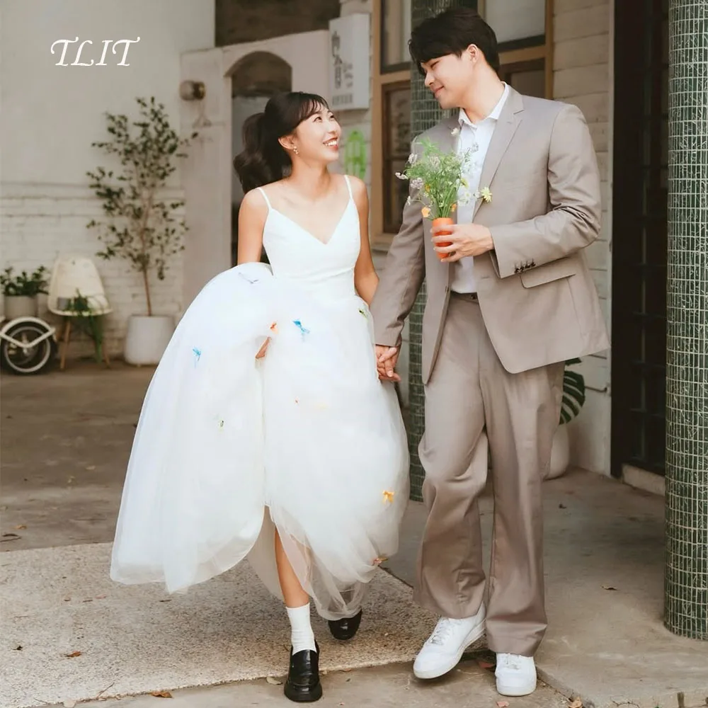 TLIT Simple Tulle A-Line Evening Dress Sweetheart Spaghetti Strap Bridals Gowns Korea Wedding Dresses Photos Shoot Customized
TLIT Simple Tulle A-Line Evening Dress Sweetheart Spaghetti Strap Bridals Gowns Korea Wedding Dresses Photos Shoot Customized