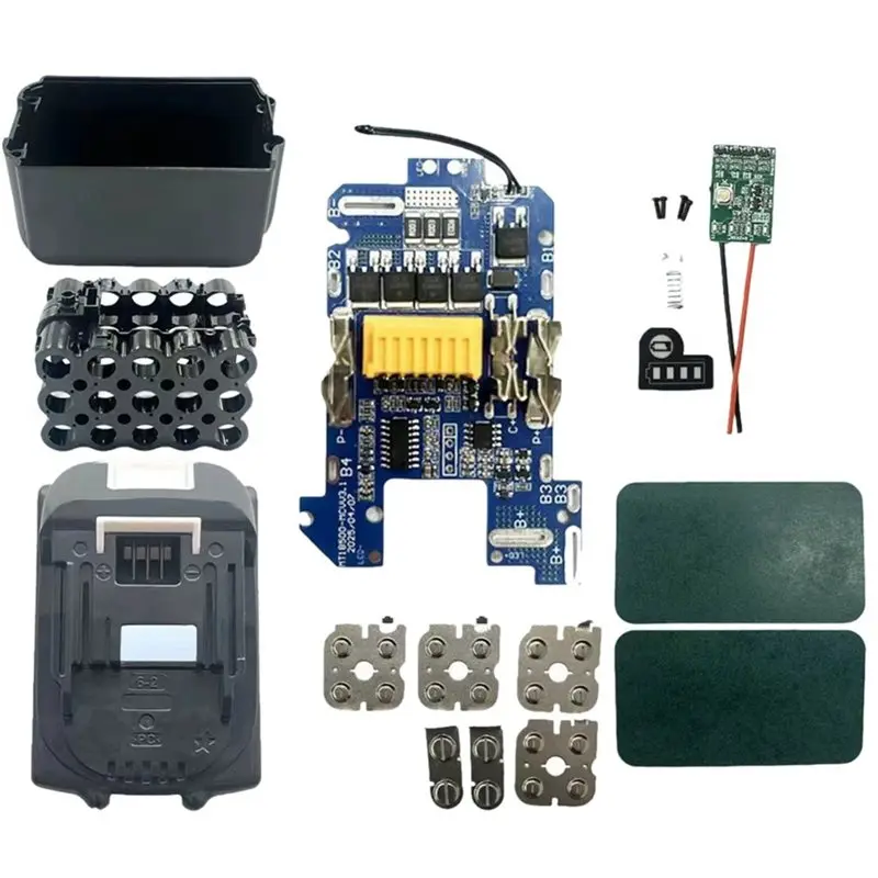 JABS-BL1830 Li- Battery Case Protection Circuit Board For BL1830 BL1860 BL1850 18V/21V 15-Cell 18650 Battery Kits
JABS-BL1830 Li- Battery Case Protection Circuit Board For BL1830 BL1860 BL1850 18V/21V 15-Cell 18650 Battery Kits