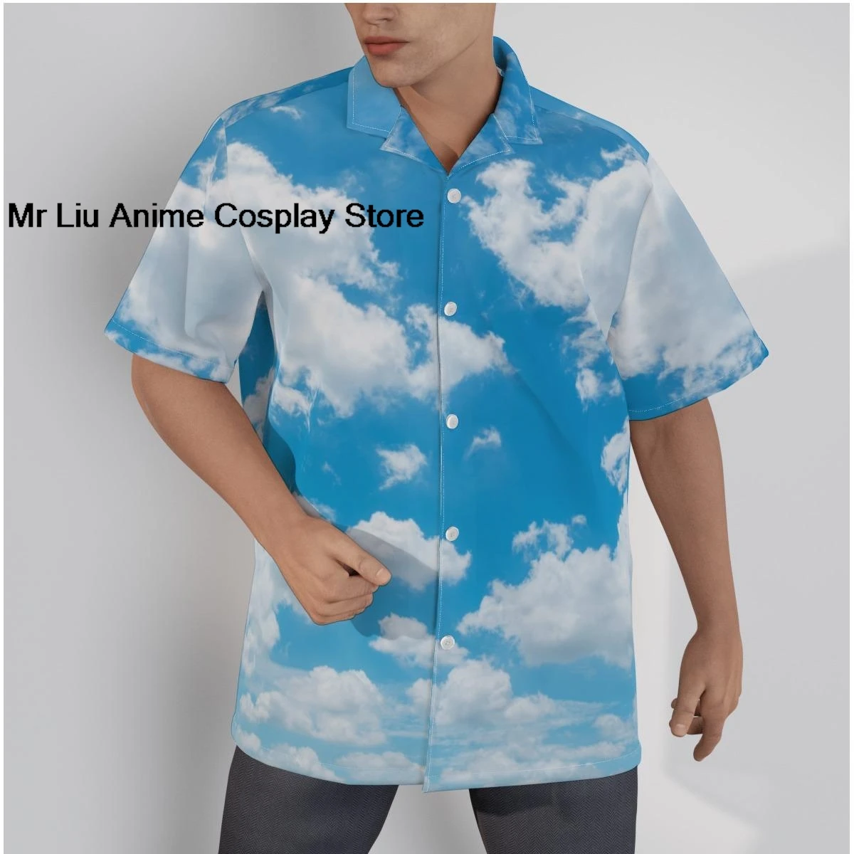 Men's Hawaiian Shirt Cool Sky Print Clouds Beach Short Sleeve Summer Casual Button Up Blue Tops
Men's Hawaiian Shirt Cool Sky Print Clouds Beach Short Sleeve Summer Casual Button Up Blue Tops