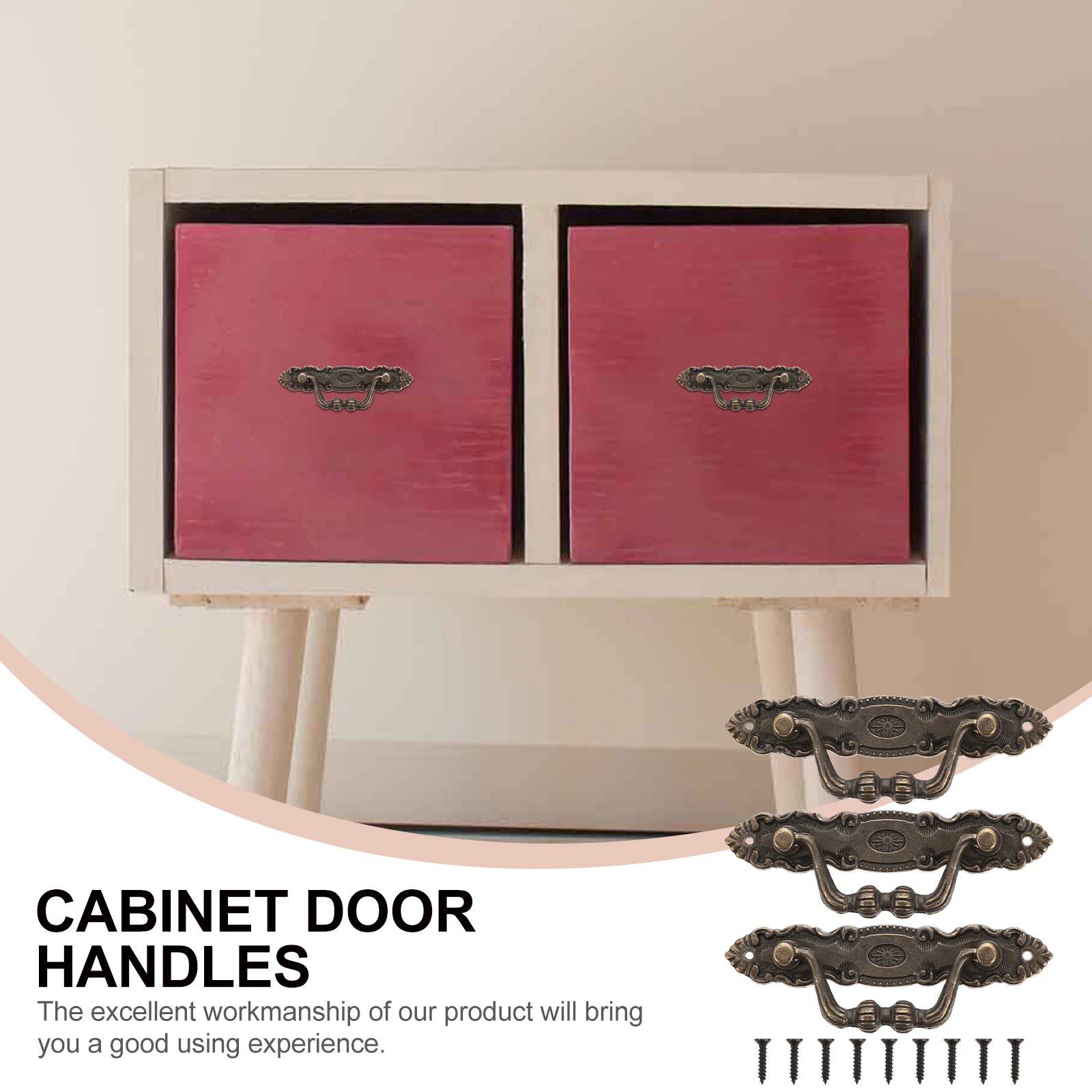 3 Sets Cabinet Handle Hardware Pull Ring Cupboard Dresser Knobs Zinc Alloy Farmhouse Retro Drawer
3 Sets Cabinet Handle Hardware Pull Ring Cupboard Dresser Knobs Zinc Alloy Farmhouse Retro Drawer