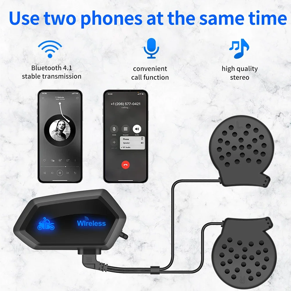 Motorcycle Intercom Helmet Headsets Bluetooth-compatible 5.0 Wireless Communication Interphone Earphone
Motorcycle Intercom Helmet Headsets Bluetooth-compatible 5.0 Wireless Communication Interphone Earphone