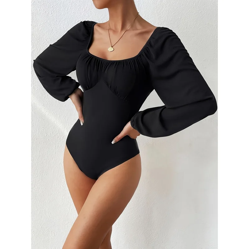 Women'S Jumpsuit with Long Sleeves, Square Neckline, Pleated Design, And Elastic Waist from Guangbei Jing, 10.26
Women'S Jumpsuit with Long Sleeves, Square Neckline, Pleated Design, And Elastic Waist from Guangbei Jing, 10.26
