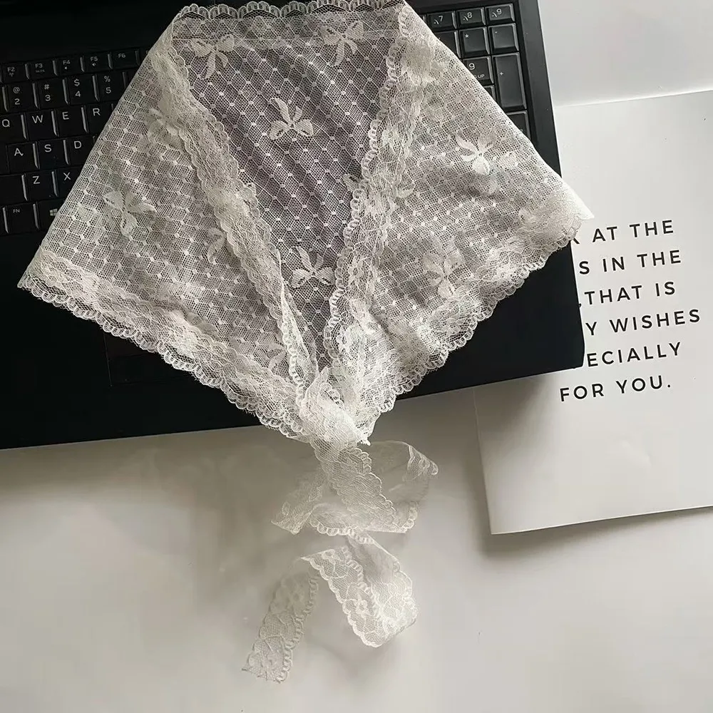 Fashion White Woven Floral Lace Hair Scarf Wraps Sweet Retro Lace Hair Accessories Breathable Hair Band Travel
Fashion White Woven Floral Lace Hair Scarf Wraps Sweet Retro Lace Hair Accessories Breathable Hair Band Travel