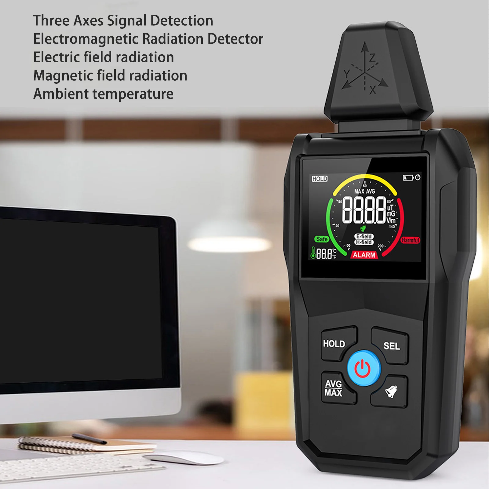 Измеритель EMF с высокой точностью, детектор освещенности со звуком светильник, ЖК-дисплеем с подсветкой, детектор электромагнитного поля
Измеритель EMF с высокой точностью, детектор освещенности со звуком светильник, ЖК-дисплеем с подсветкой, детектор электромагнитного поля
