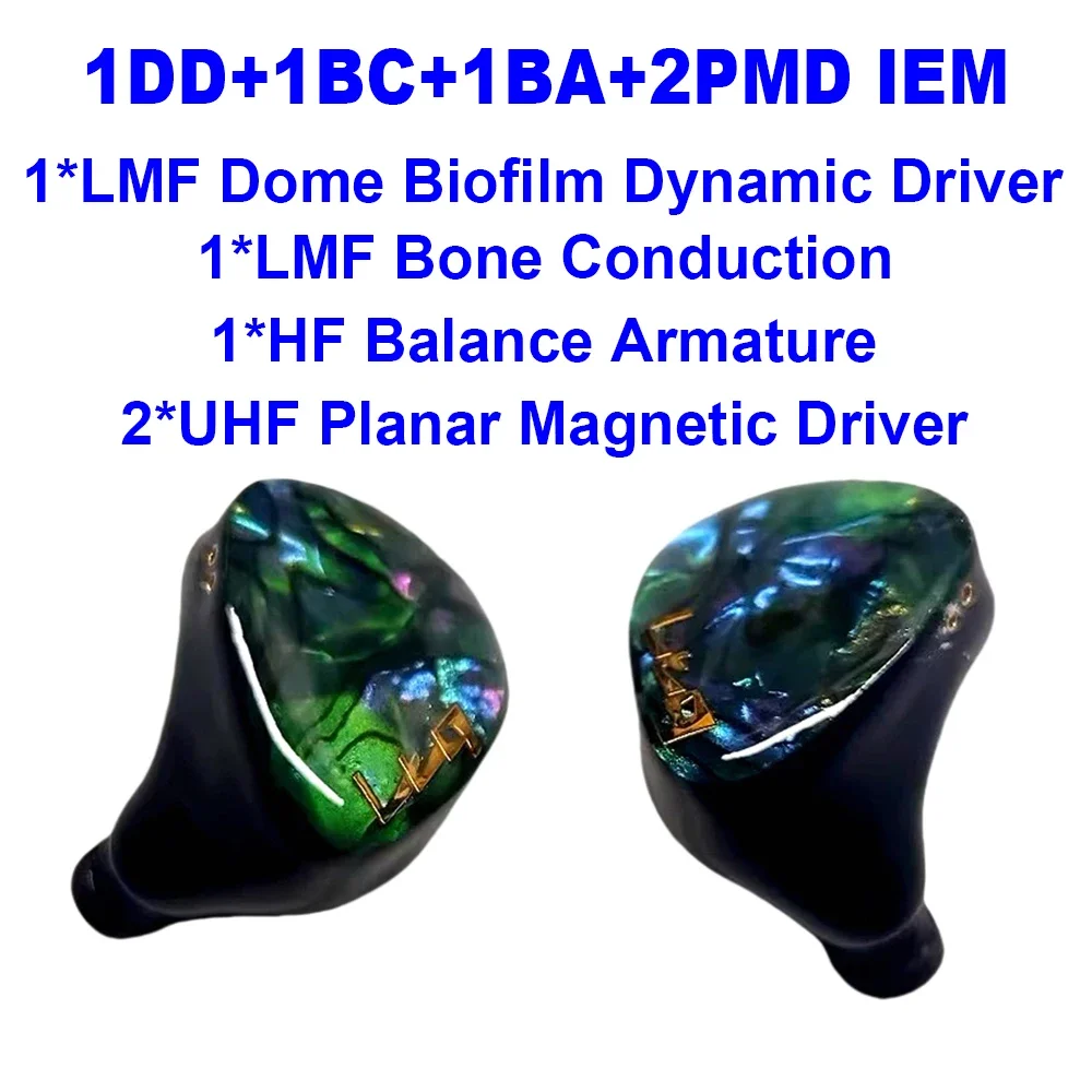 Junex 1DD+1BA+1BC+2PMD Hybrid Bone Conduction IEM Planar in-ear Monitor Earbuds Hifi Headphones Earphones Wired Headsets LTQ
Junex 1DD+1BA+1BC+2PMD Hybrid Bone Conduction IEM Planar in-ear Monitor Earbuds Hifi Headphones Earphones Wired Headsets LTQ