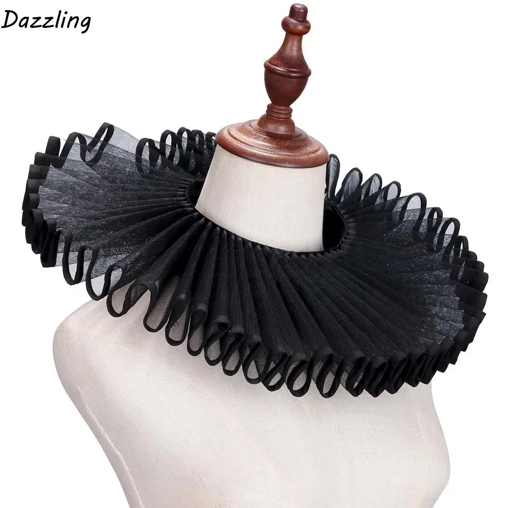 Detachable Shakespeare Neck Ruffled Collar Elegant Opera Renaissance False Collar Vintage Victorian Costume Retro Ruff Collar
Detachable Shakespeare Neck Ruffled Collar Elegant Opera Renaissance False Collar Vintage Victorian Costume Retro Ruff Collar