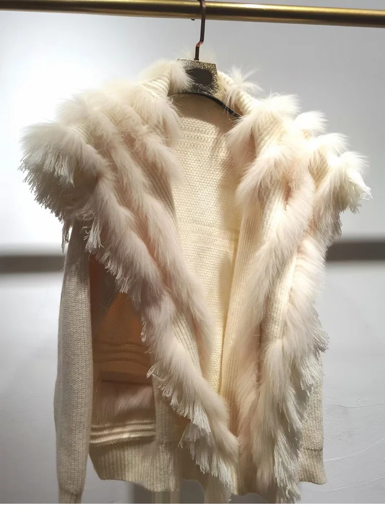 2024Female Long Sleeve Winter Fashion Genuine Long Cardigan Outwear Genuine Fur Women Plus Size Real Fox Fur Knitted Coat
2024Female Long Sleeve Winter Fashion Genuine Long Cardigan Outwear Genuine Fur Women Plus Size Real Fox Fur Knitted Coat