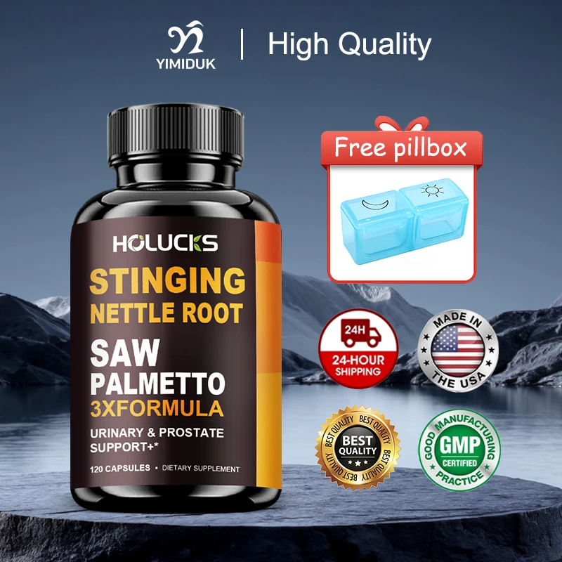 HOLUCKS 3X Formula Saw Palmetto Supplement for Men, Support Prostate Function, Hair Growth & Bladder Control for Daily Wellness
HOLUCKS 3X Formula Saw Palmetto Supplement for Men, Support Prostate Function, Hair Growth & Bladder Control for Daily Wellness