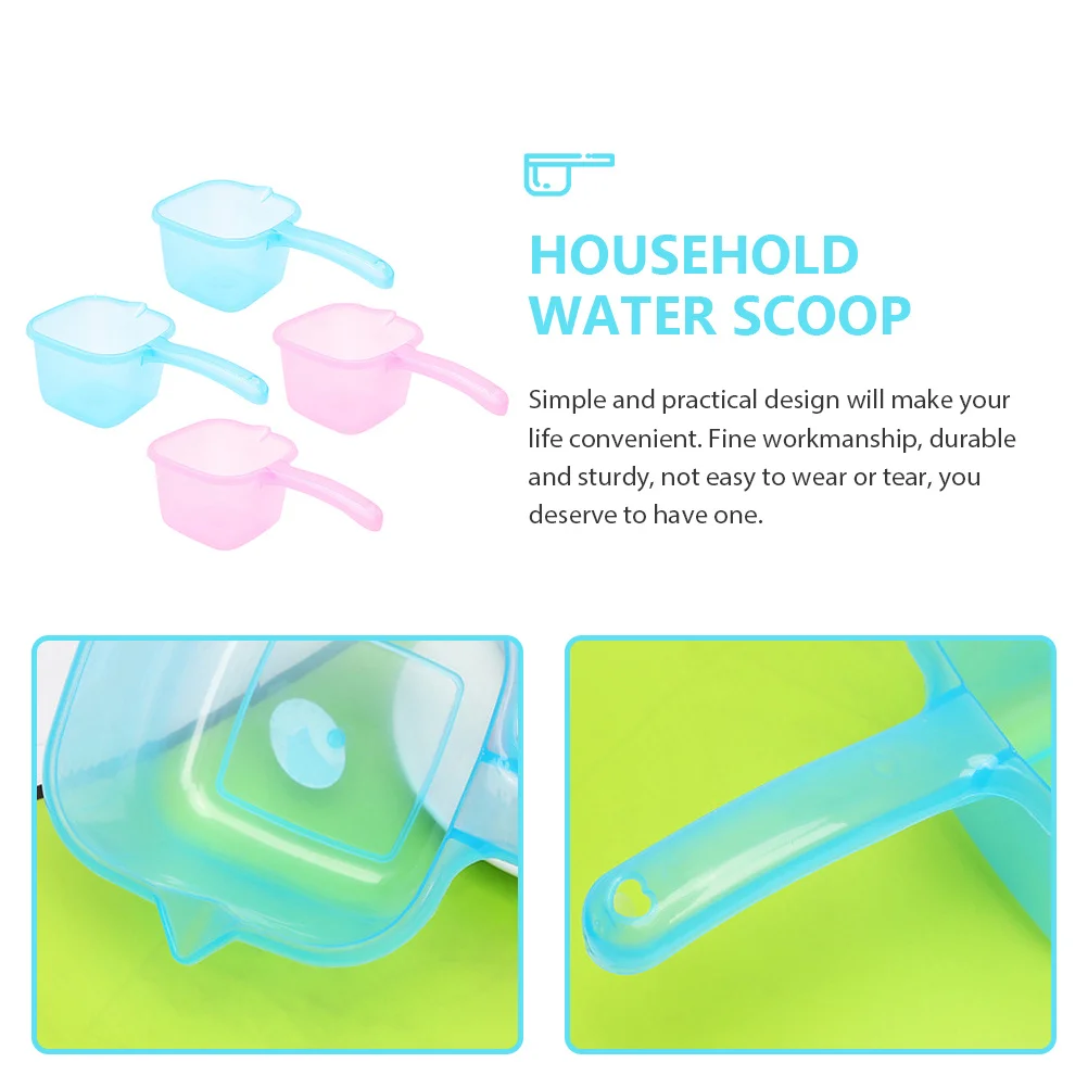 4Pcs Colorful Water Scoop Plastic Multiuse for Home Kitchen Bath Flower Watering Large Capacity Simple Design
4Pcs Colorful Water Scoop Plastic Multiuse for Home Kitchen Bath Flower Watering Large Capacity Simple Design