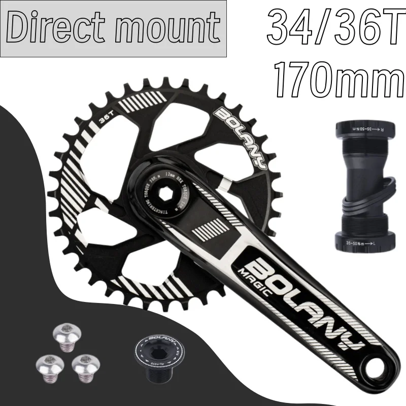 170 мм шатуны Mtb 34T 36T, звездочка с прямым креплением, однопластинчатая алюминиевая шатунная система с BB68 для детали цепного колеса горного велосипеда
170 мм шатуны Mtb 34T 36T, звездочка с прямым креплением, однопластинчатая алюминиевая шатунная система с BB68 для детали цепного колеса горного велосипеда