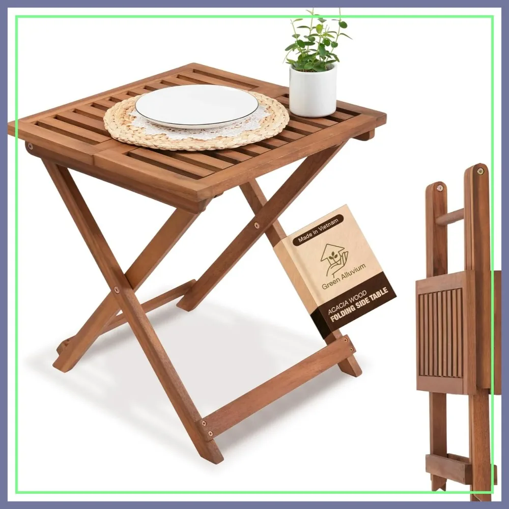 Folding Wooden Side Table for Outdoor & Indoor Use, Patio, Camping, Small Spaces, Golden Teak Finish
Folding Wooden Side Table for Outdoor & Indoor Use, Patio, Camping, Small Spaces, Golden Teak Finish