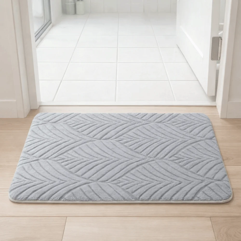 Comfortable Absorbent Jacquard Bathroom Rug Thickened Washable Bath Mat Plush Soft Floor Mat Laundry Room
Comfortable Absorbent Jacquard Bathroom Rug Thickened Washable Bath Mat Plush Soft Floor Mat Laundry Room