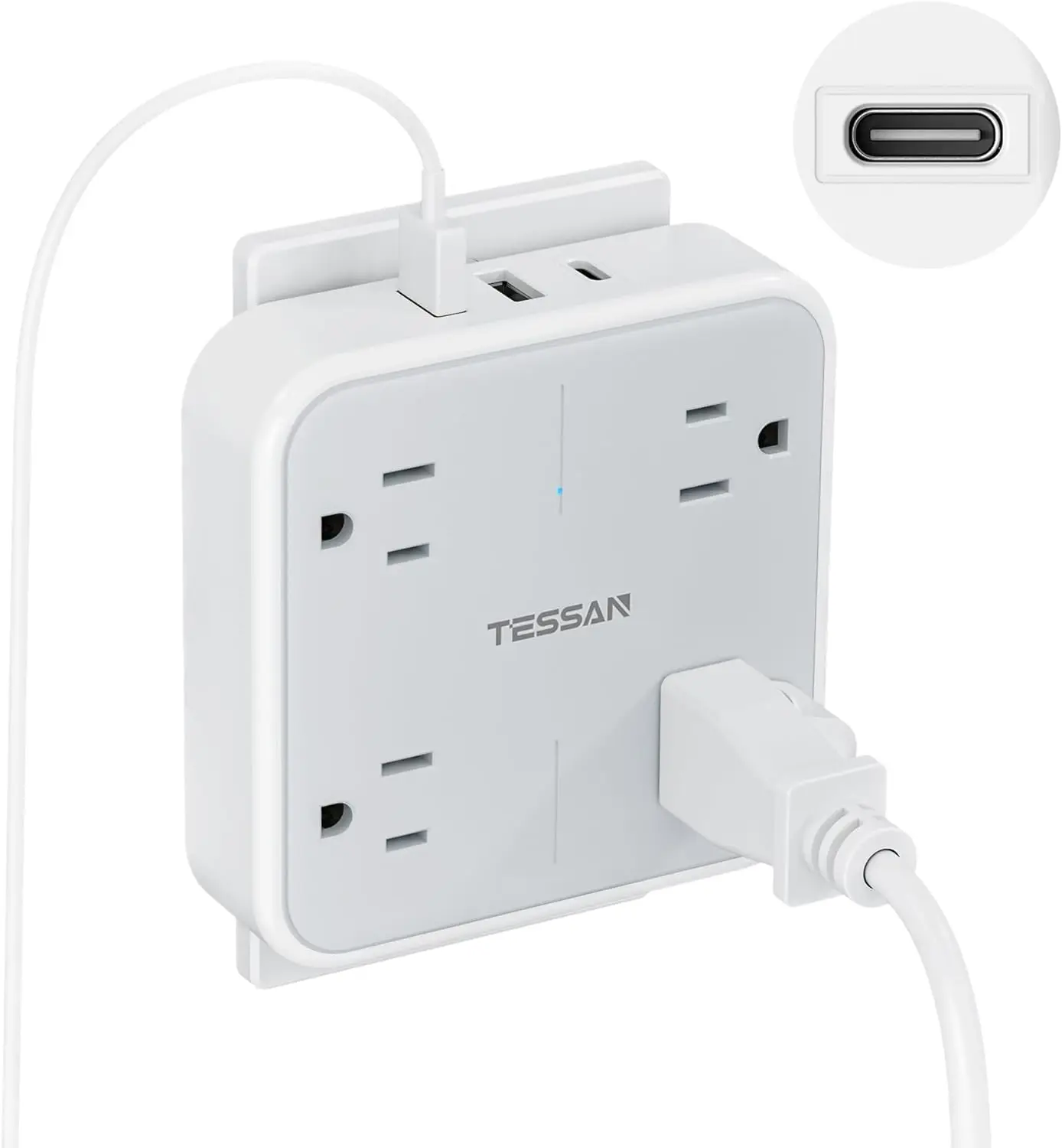 Multi Plug Outlet Extender with 3 USB (1 USB-C), Surge Protector for Travel, Home, Dorm
Multi Plug Outlet Extender with 3 USB (1 USB-C), Surge Protector for Travel, Home, Dorm