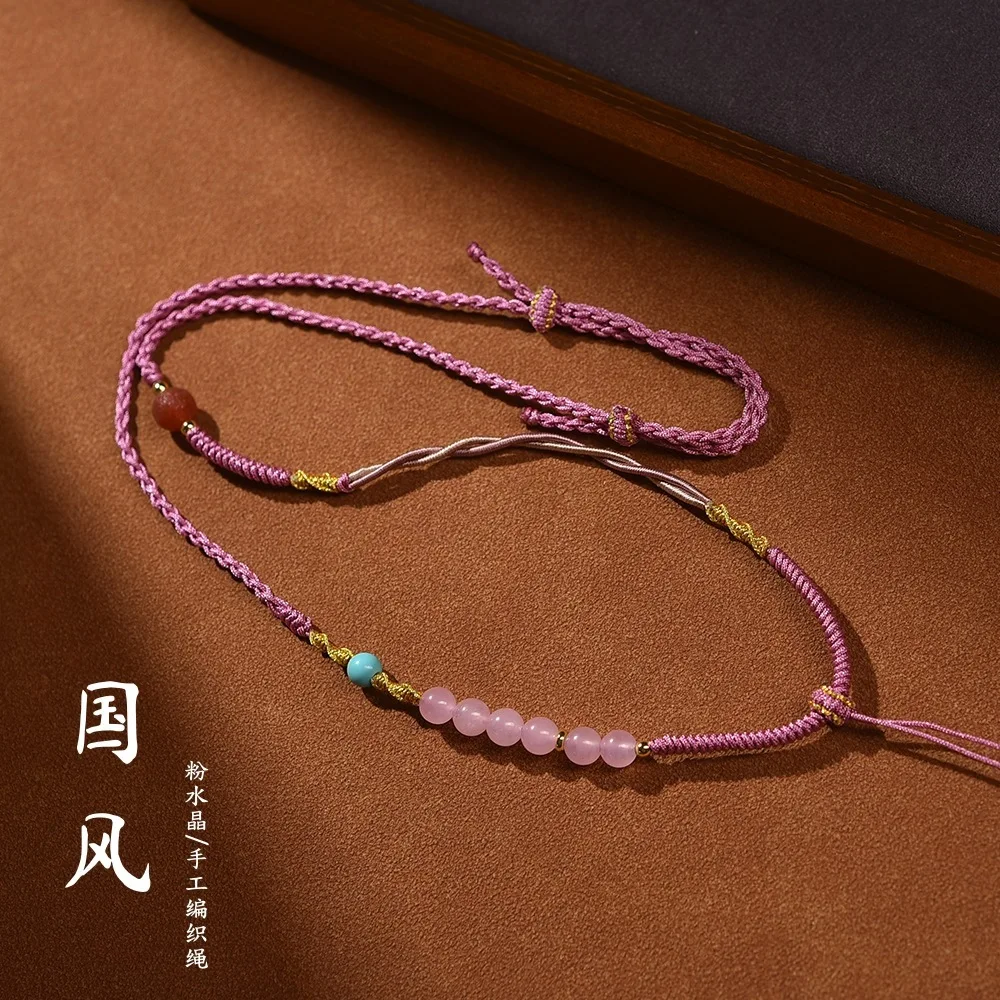 High End Pure Handmade Woven Jade Pendant Beeswax Hanging Safety Buckle Necklace Rope Collarbone Chain Lucky Jewelry
High End Pure Handmade Woven Jade Pendant Beeswax Hanging Safety Buckle Necklace Rope Collarbone Chain Lucky Jewelry