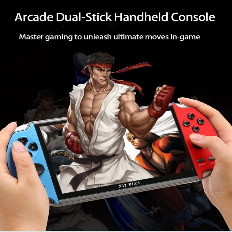 Портативная игровая консоль X12 Plus, 7,0-дюймовый HD-экран, портативный аудио-видеоплеер, классические игры, более 10 000 бесплатных встроенных игр
Портативная игровая консоль X12 Plus, 7,0-дюймовый HD-экран, портативный аудио-видеоплеер, классические игры, более 10 000 бесплатных встроенных игр
