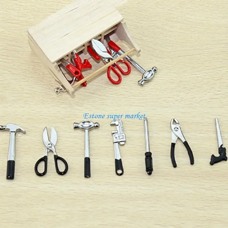 090B 8PCS Realistic Doll House Tool Kits with Hammer Wrench Pretend Play Tool Set For Kids Imaginative Role Playing Activity
090B 8PCS Realistic Doll House Tool Kits with Hammer Wrench Pretend Play Tool Set For Kids Imaginative Role Playing Activity