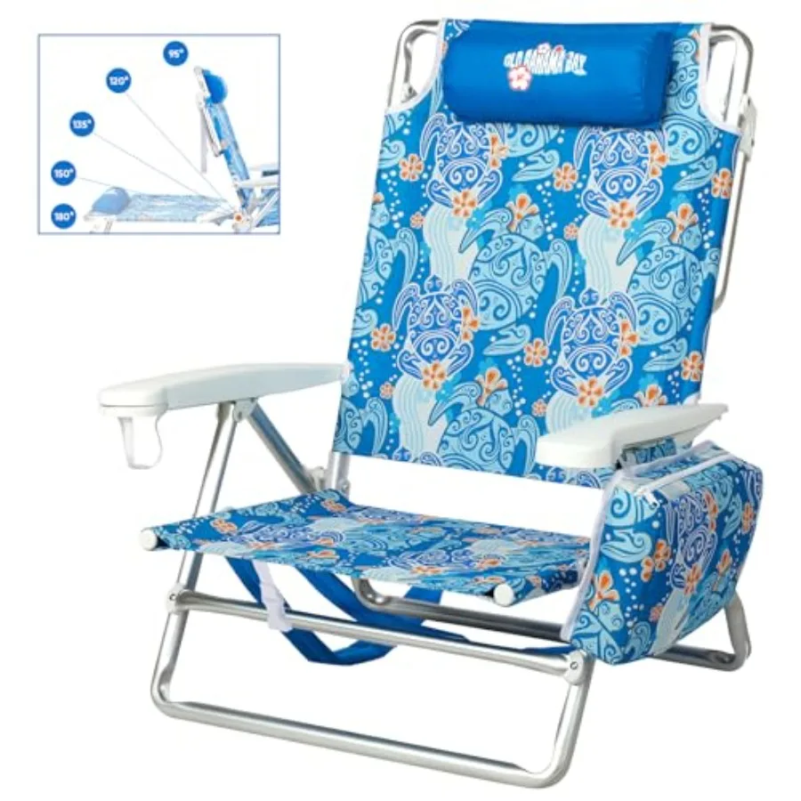 Beach chair for outdoor camping on sand aluminum frame gray lightweight and heavy-duty support up to 400 lbs with 5-position re
Beach chair for outdoor camping on sand aluminum frame gray lightweight and heavy-duty support up to 400 lbs with 5-position re