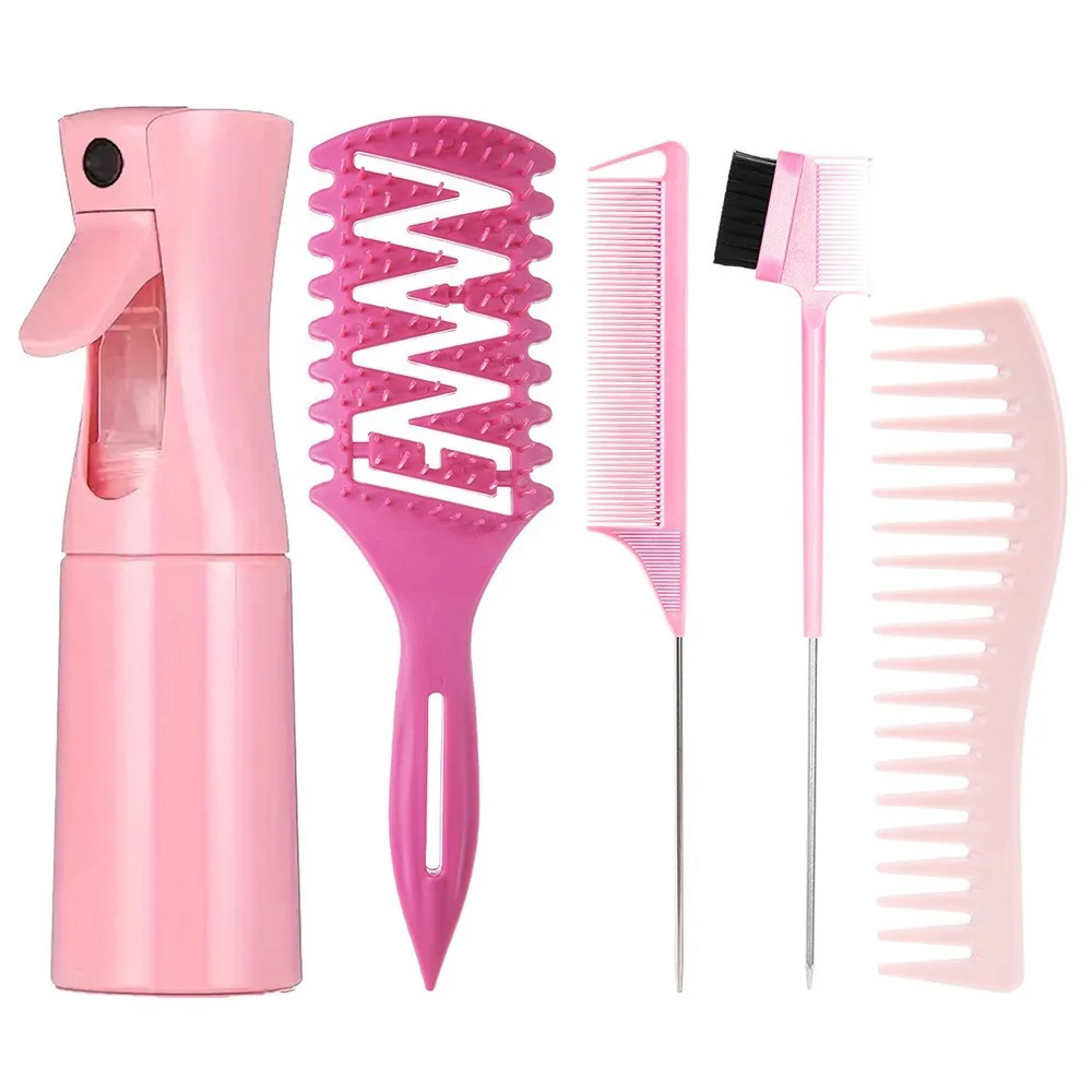 5Pcs Candy Brush Hair Styling Set Pointed Tail Hairdressing Tool Mist Water Spray Bottle Scalp Massager Wide-tooth Hairbrush
5Pcs Candy Brush Hair Styling Set Pointed Tail Hairdressing Tool Mist Water Spray Bottle Scalp Massager Wide-tooth Hairbrush