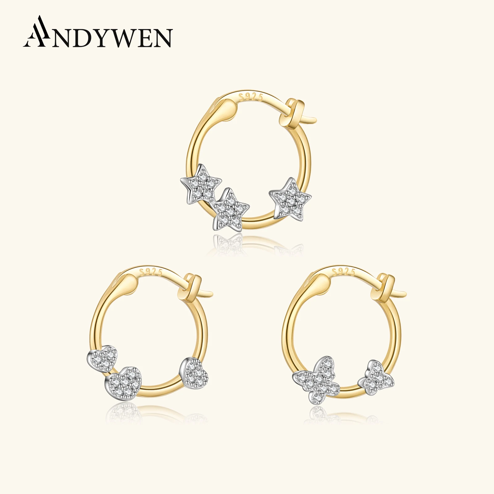ANDYWEN Стерлингового Серебра 925 пробы Сердце Звезда Бабочка CZ Циркон Серьги-кольца Серия 1 шт. Женщины 2025 Модные Свадебные Изящные Ювелирные Изделия Подарок
ANDYWEN Стерлингового Серебра 925 пробы Сердце Звезда Бабочка CZ Циркон Серьги-кольца Серия 1 шт. Женщины 2025 Модные Свадебные Изящные Ювелирные Изделия Подарок