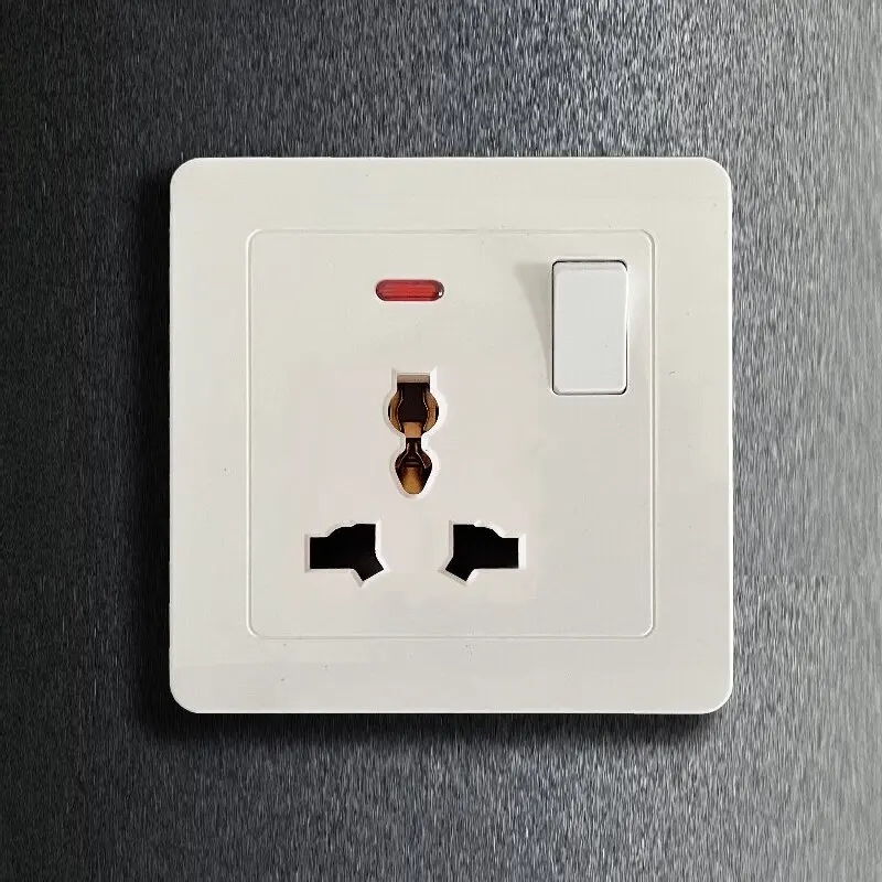 International universal socket-multifunctional three hole socket steel frame switch wall switch socket for project funds.
International universal socket-multifunctional three hole socket steel frame switch wall switch socket for project funds.