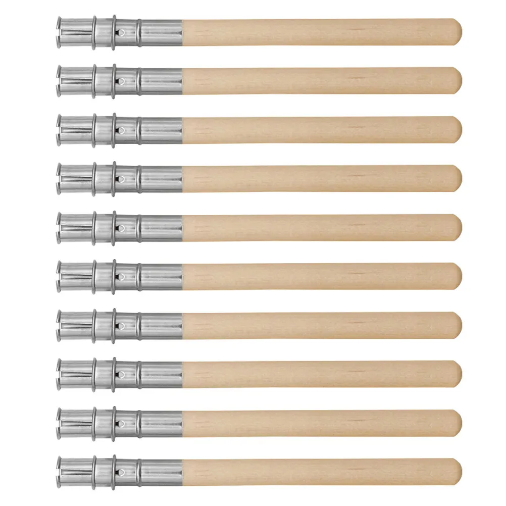 10Pcs Eyebrow Pencil Extender Holder Stainless Steel Wood Texture Comfort Grip Universal Lengthen Tool for Short Brow Sketch
10Pcs Eyebrow Pencil Extender Holder Stainless Steel Wood Texture Comfort Grip Universal Lengthen Tool for Short Brow Sketch