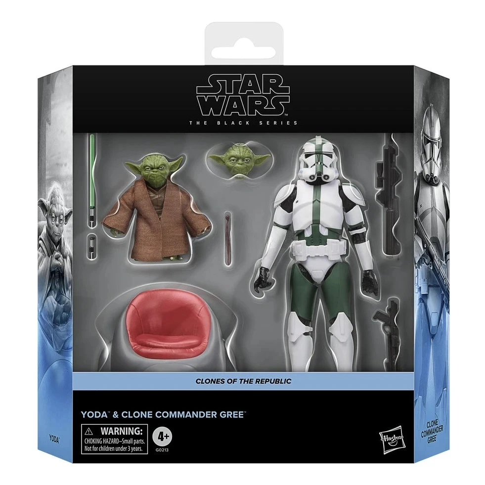 【In Stock】 Hasbro Star Wars The Black Series: Yoda & Clone Commander Gree (Star Wars: The Clone Wars) G0213 for Christmas Gift
【In Stock】 Hasbro Star Wars The Black Series: Yoda & Clone Commander Gree (Star Wars: The Clone Wars) G0213 for Christmas Gift