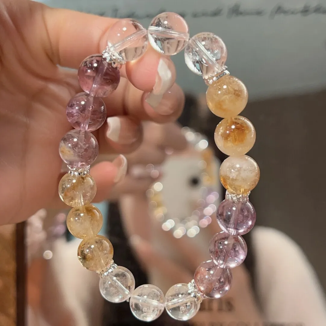 Natural Amethyst White Crystal Bracelet Women's Light Luxury Fashion Lucky Bracelet
Natural Amethyst White Crystal Bracelet Women's Light Luxury Fashion Lucky Bracelet