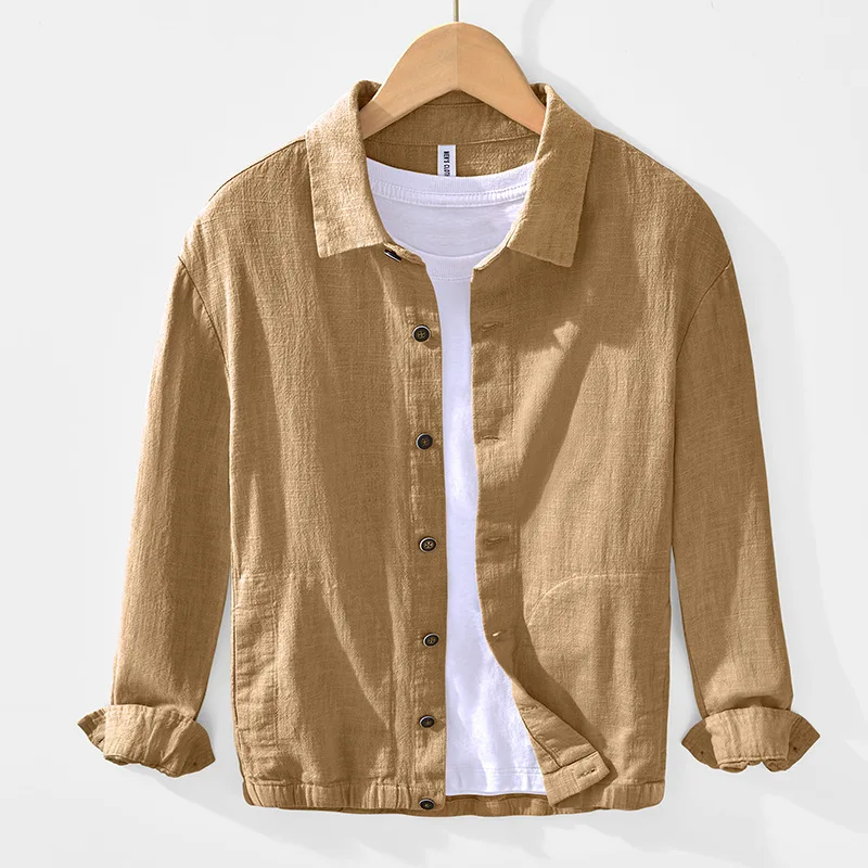 Mens Cotton Linen Shirt Jacket Button Down Long Sleeve Shacket Casual Cotton Casual Lightweight Baseball Jacket
Mens Cotton Linen Shirt Jacket Button Down Long Sleeve Shacket Casual Cotton Casual Lightweight Baseball Jacket