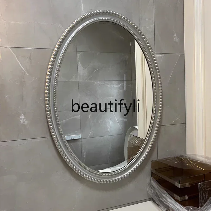 ss25 French smart bathroom mirror wall-mounted toilet retro oval makeup wall-mounted vanity mirror
ss25 French smart bathroom mirror wall-mounted toilet retro oval makeup wall-mounted vanity mirror