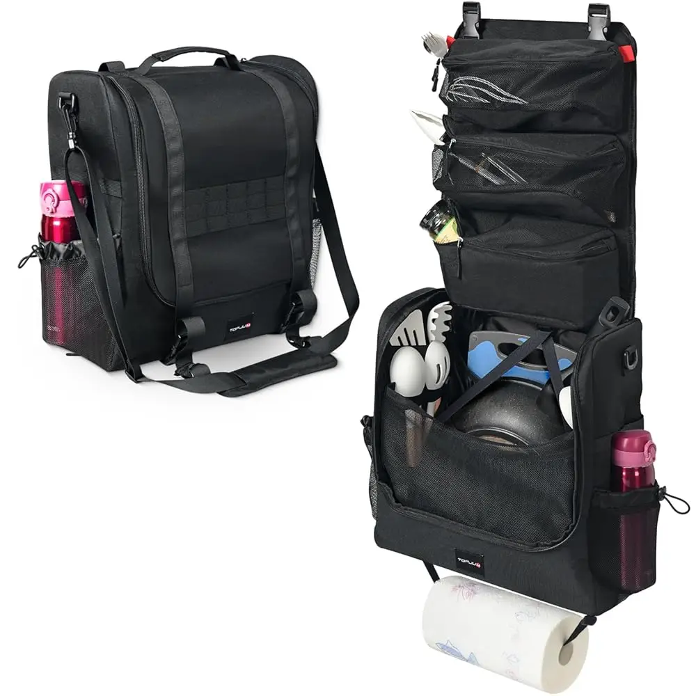 Camp Kitchen Organizer, Cooking Tools Storage Caddy Bag, Multi-Pockets, Paper Towel Holder, Portable Hanging Kitchen Caddy For
Camp Kitchen Organizer, Cooking Tools Storage Caddy Bag, Multi-Pockets, Paper Towel Holder, Portable Hanging Kitchen Caddy For