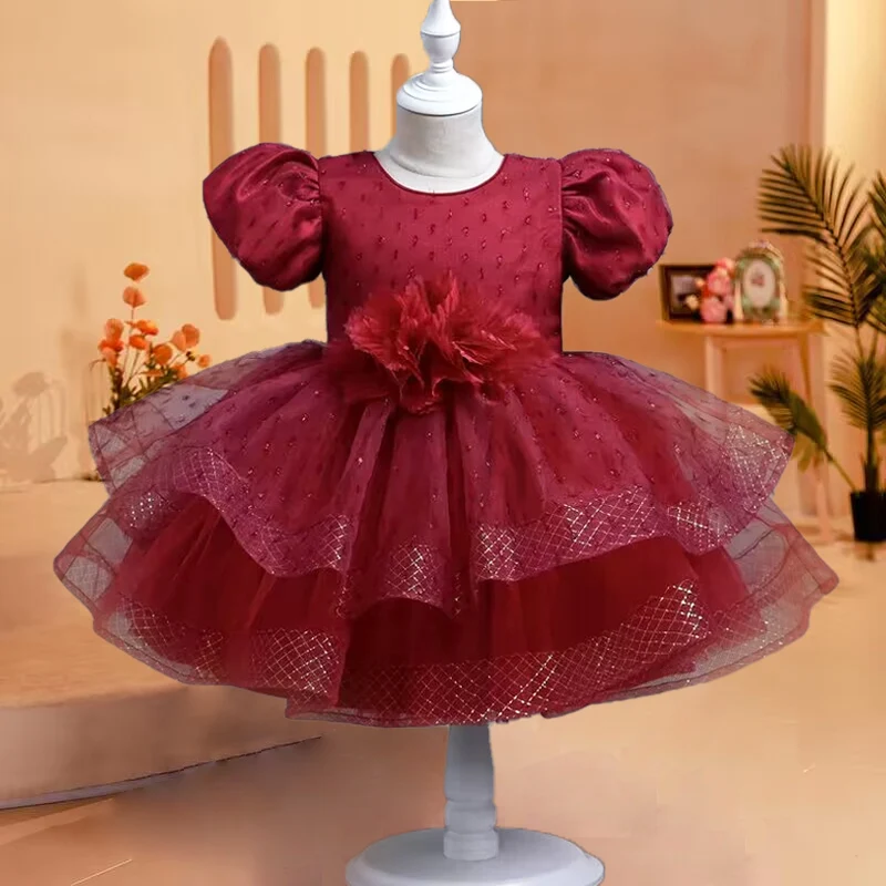 2024 New Summer Girl Princess Dress Bubble Sleeves Flower Mesh Fluffy Birthday Party Party Girl Evening Dress
2024 New Summer Girl Princess Dress Bubble Sleeves Flower Mesh Fluffy Birthday Party Party Girl Evening Dress