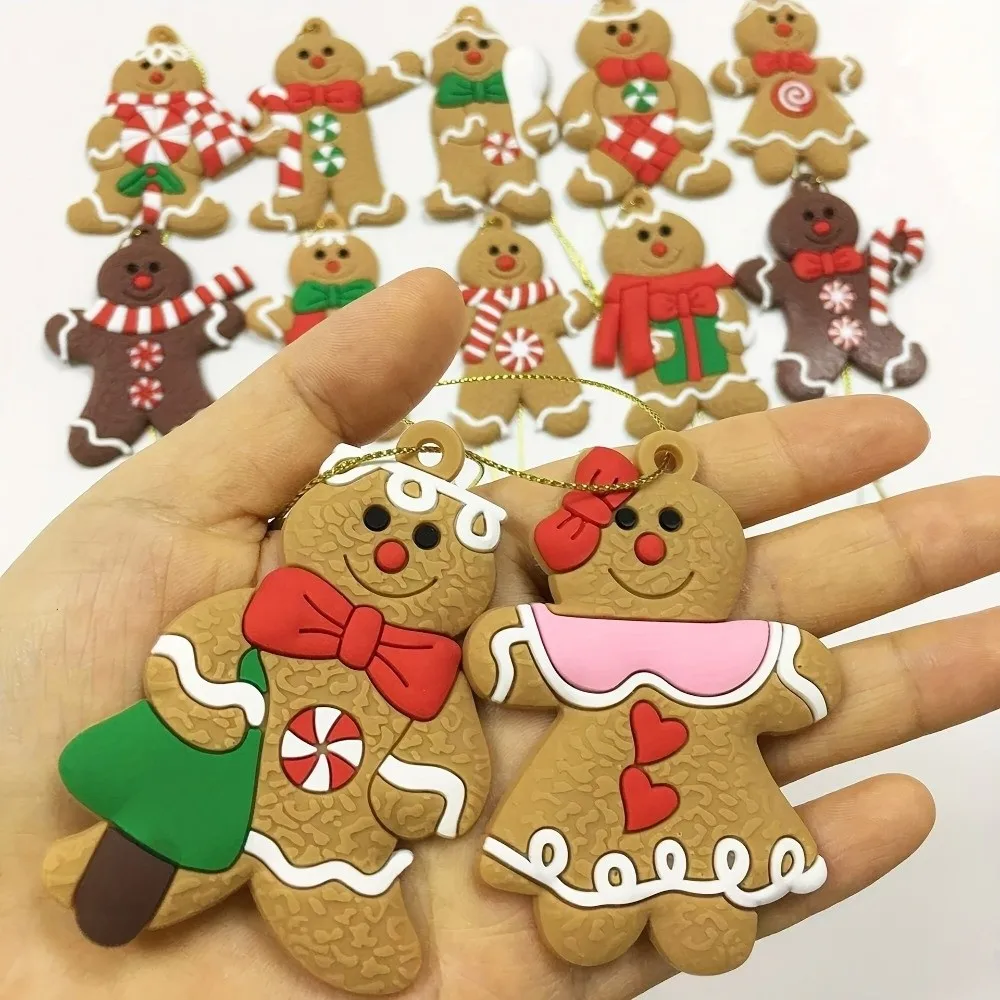 Hanging Charms Gingerbread Man Ornaments DIY Craft Festive Christmas Tree Pendant Cute Gingerbread Christmas Decor
Hanging Charms Gingerbread Man Ornaments DIY Craft Festive Christmas Tree Pendant Cute Gingerbread Christmas Decor