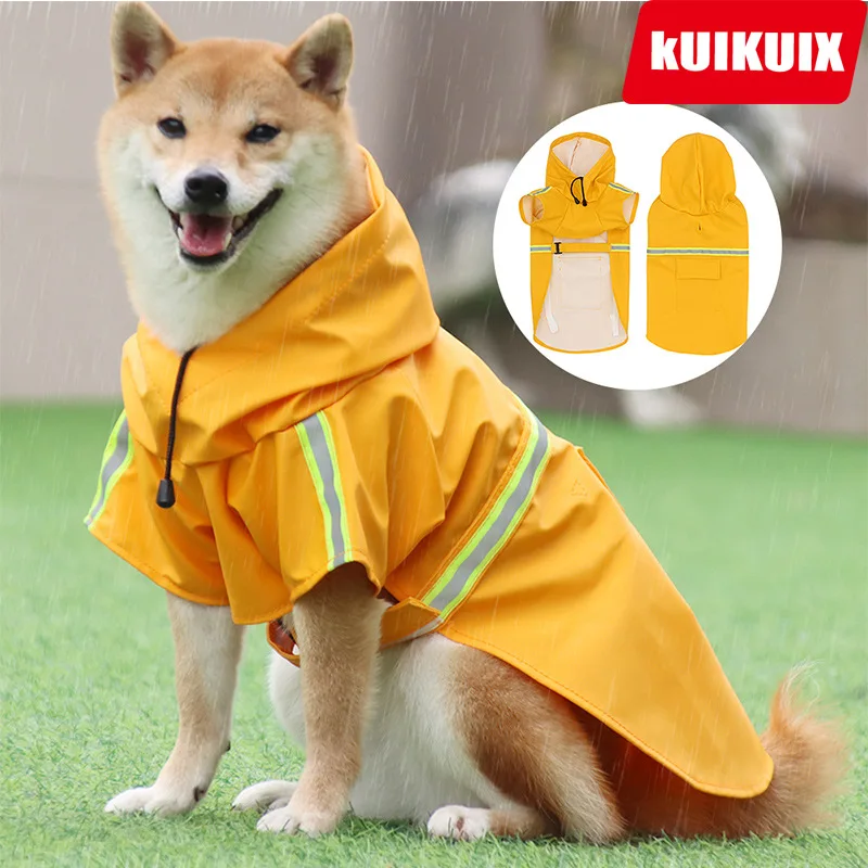 Dog Clothes Rainwear, Hooded Reflective Waterproof Dog Raincoat Poncho for Small Medium Large Dogs
Dog Clothes Rainwear, Hooded Reflective Waterproof Dog Raincoat Poncho for Small Medium Large Dogs