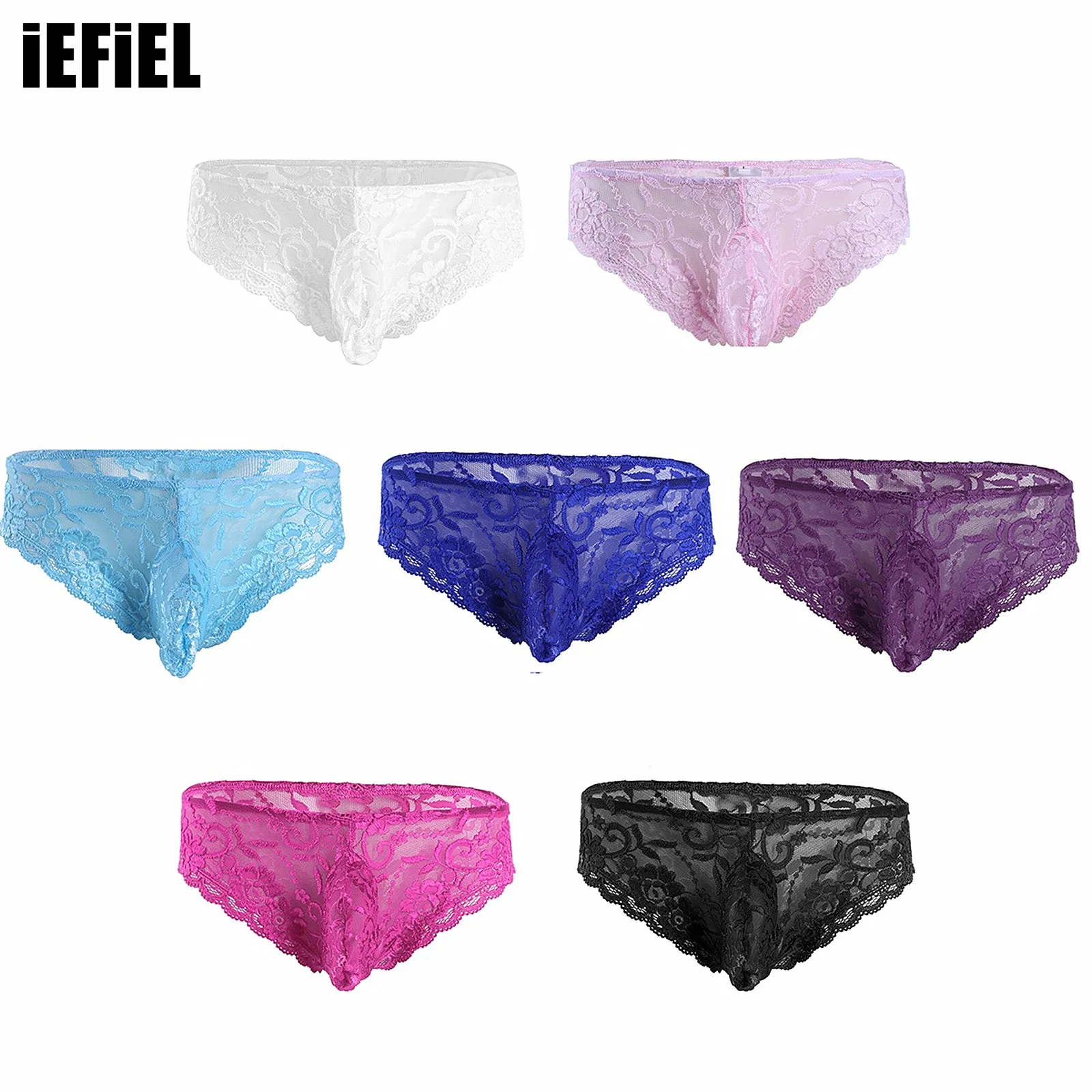Men Lace Floral Briefs Lingerie Bulge Pouch Low Rise Bikini Briefs Underwear Underpants
Men Lace Floral Briefs Lingerie Bulge Pouch Low Rise Bikini Briefs Underwear Underpants