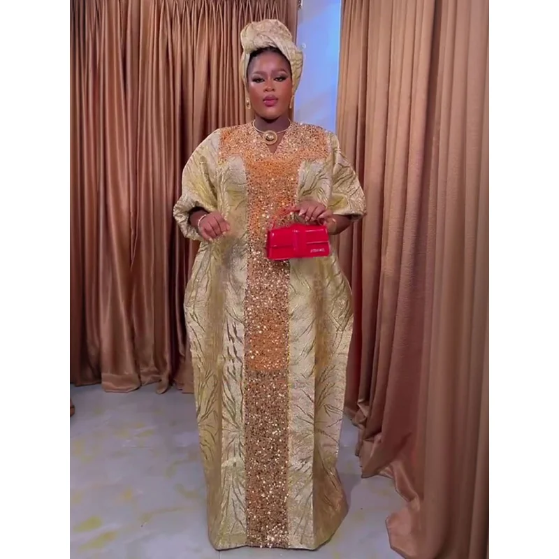 Turkey Dresses For Woman Luxury Elegant 2026 Plus Size African Women's Clothing Autumn Winter Sequin Robe Hijab Jacquard Dress
Turkey Dresses For Woman Luxury Elegant 2026 Plus Size African Women's Clothing Autumn Winter Sequin Robe Hijab Jacquard Dress