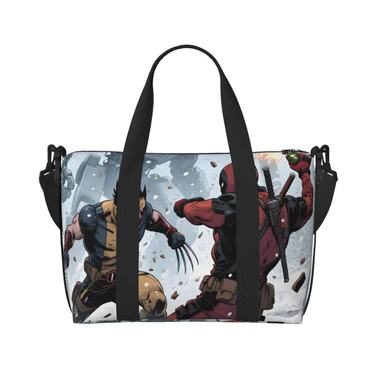 Custom Wolverine Deadpool Movie Beach Tote Bag Women Extra Large Gym Carry On Classical Film Travel Shopping Bags
Custom Wolverine Deadpool Movie Beach Tote Bag Women Extra Large Gym Carry On Classical Film Travel Shopping Bags
