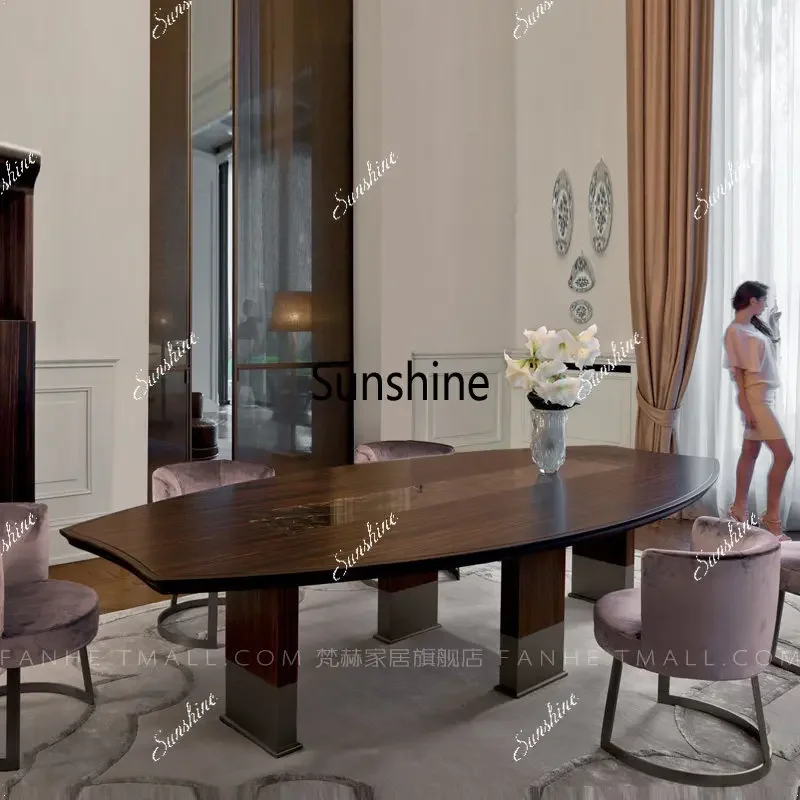 YOval light luxury Nordic postmodern dining table, simple combination
YOval light luxury Nordic postmodern dining table, simple combination