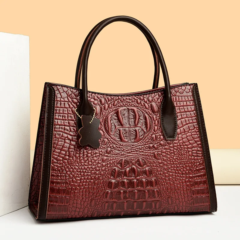 Crocodile Pattern Bag, Fashionable Messenger Bag, Women's Bag, Handbag, Large Capacity, Mother's Bag
Crocodile Pattern Bag, Fashionable Messenger Bag, Women's Bag, Handbag, Large Capacity, Mother's Bag
