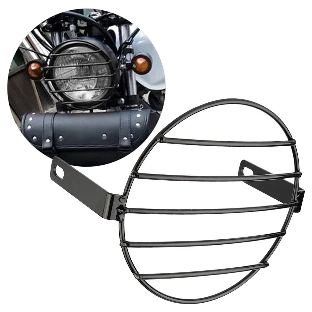 6.5inch Universal Motorcycle Headlight Fog Lamp Protector Guard Grille Cover Black Metal
6.5inch Universal Motorcycle Headlight Fog Lamp Protector Guard Grille Cover Black Metal