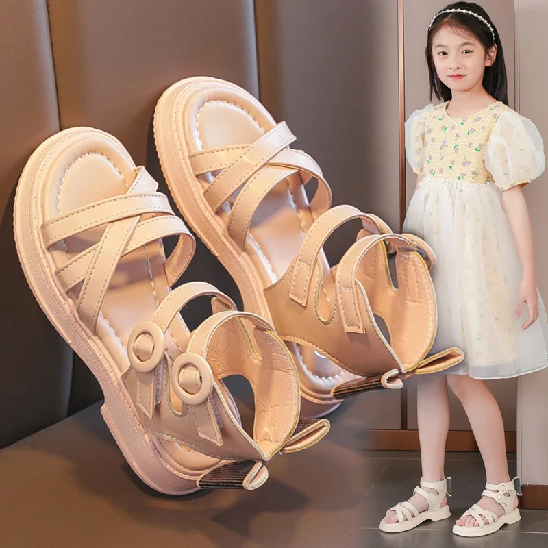 27-37 Child Sandals for Girls 2023 Rome Bow Shoes for Kids Children Beach Shoes Flat with Girls Summer Sandals Princess Shoes
27-37 Child Sandals for Girls 2023 Rome Bow Shoes for Kids Children Beach Shoes Flat with Girls Summer Sandals Princess Shoes