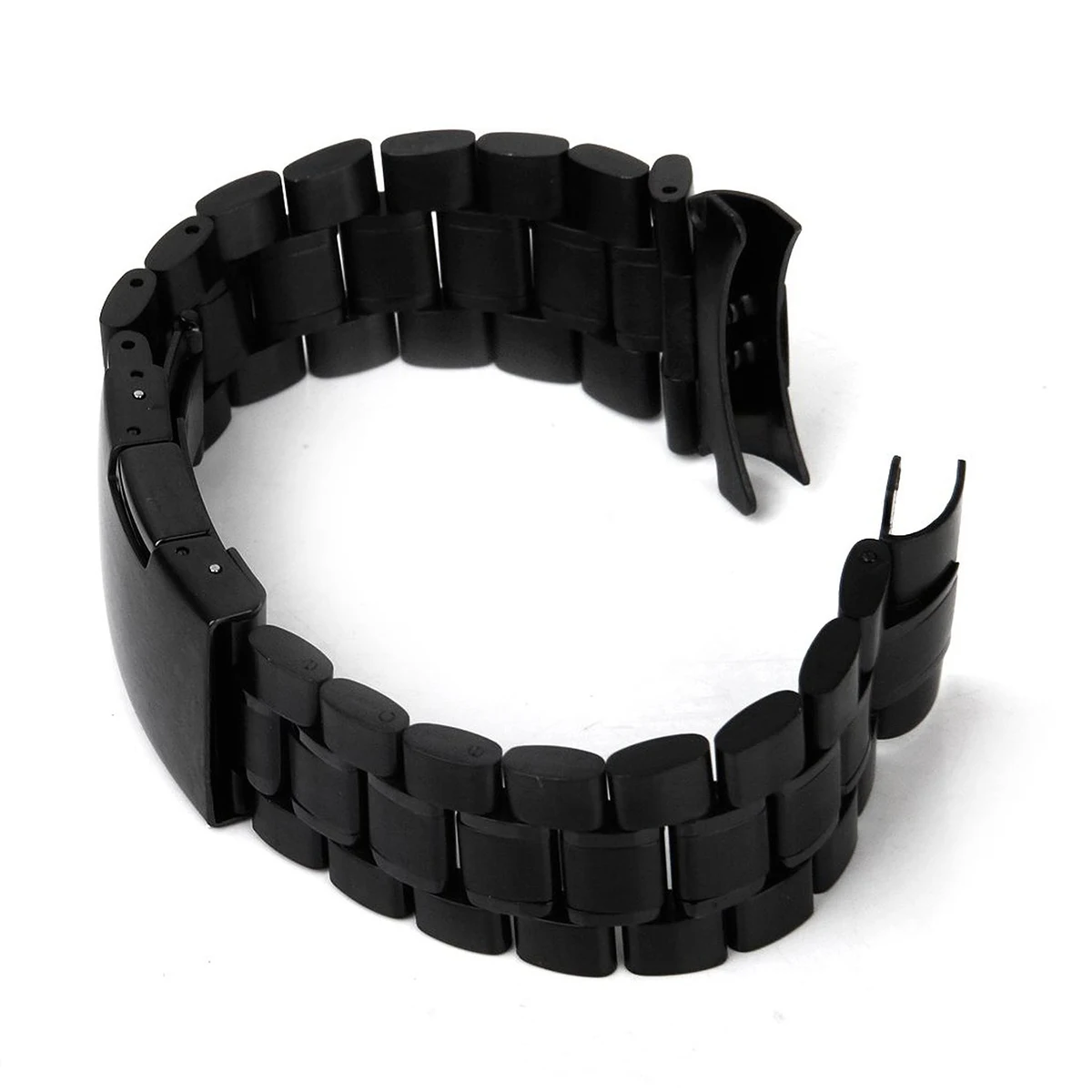 4pcs 24Mm Stainless Steel Watch Band Curved End Black Solid Links 180Mm Length 3.5Mm Thickness Foldover Clasp Push Button
4pcs 24Mm Stainless Steel Watch Band Curved End Black Solid Links 180Mm Length 3.5Mm Thickness Foldover Clasp Push Button