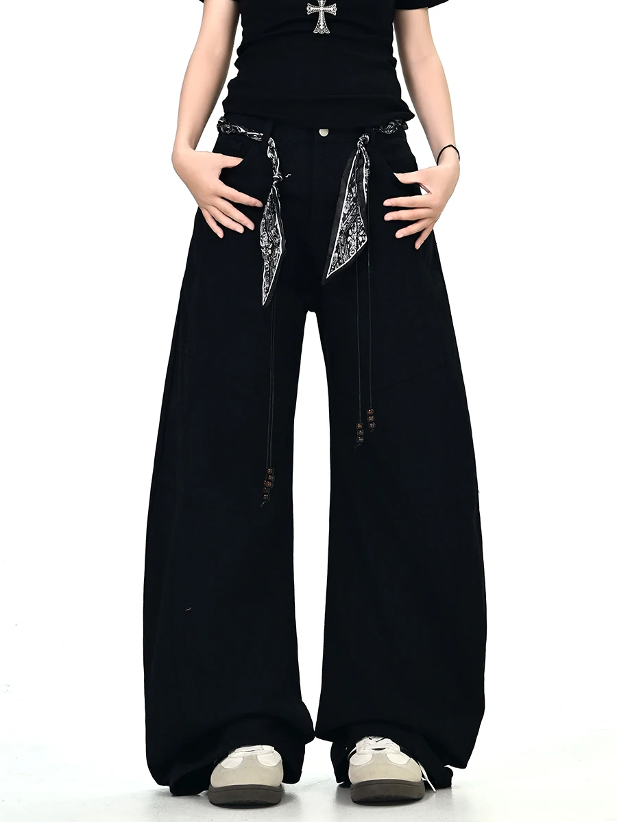 Waed Bla Belted Loose Women's Jeans Korean Street Sle Spring 2026 New Faion Casual Comfortable Straight Leg Trousers
Waed Bla Belted Loose Women's Jeans Korean Street Sle Spring 2026 New Faion Casual Comfortable Straight Leg Trousers