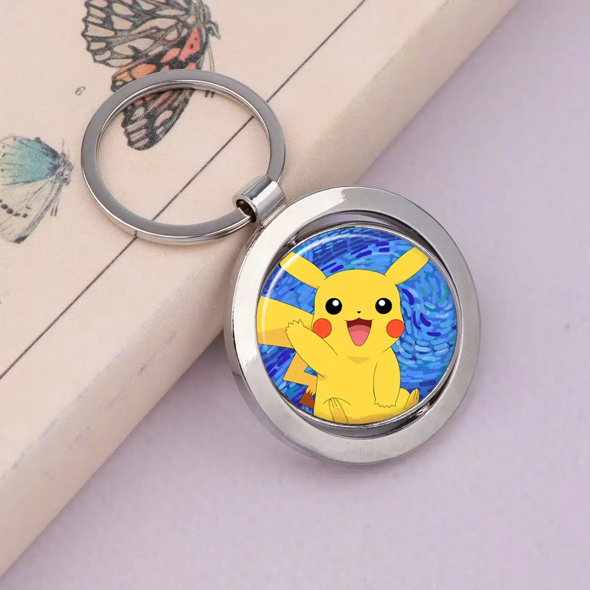 Pokémon Anime Rotating Keychain, 360° Spinning Character Key Fob for Keys & Bags, Ideal Gift for Pokémon Fans
Pokémon Anime Rotating Keychain, 360° Spinning Character Key Fob for Keys & Bags, Ideal Gift for Pokémon Fans