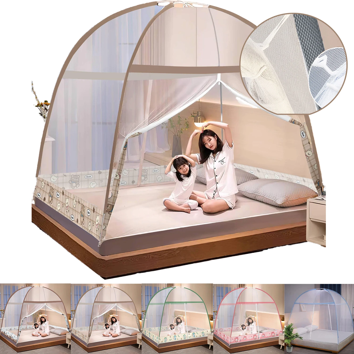 Double Door Student Dormitory Yurt Mosquito Net Home Single Double Bed Mosquito Net Foldable Summer Breathable Mosquito Net
Double Door Student Dormitory Yurt Mosquito Net Home Single Double Bed Mosquito Net Foldable Summer Breathable Mosquito Net