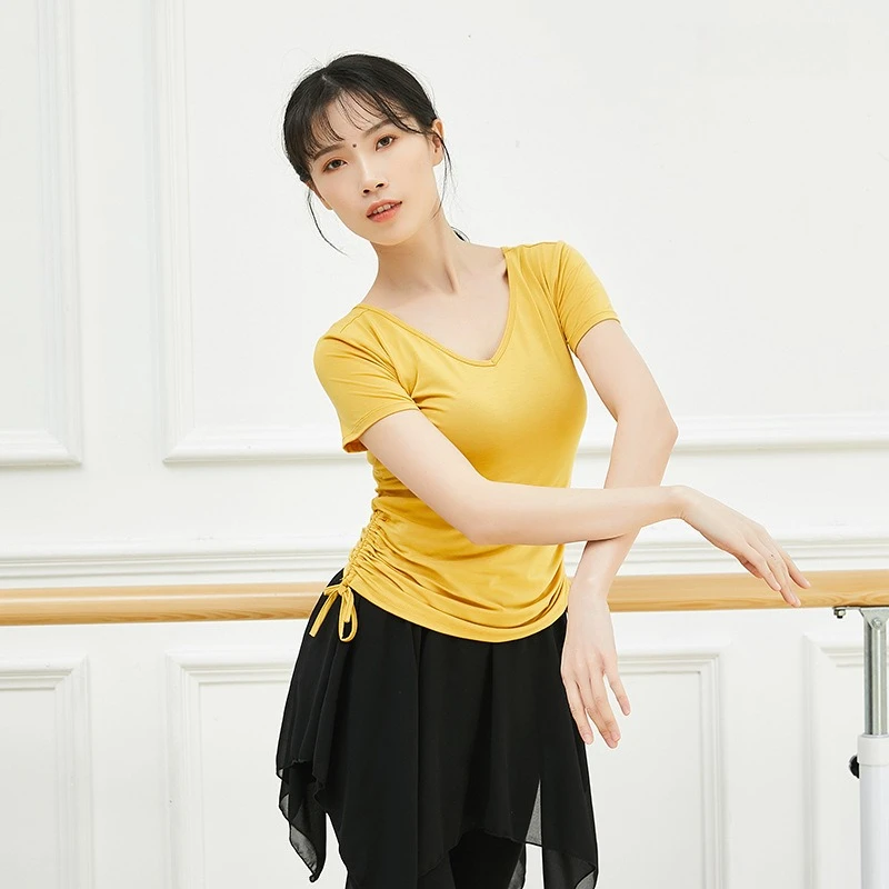 Dance Practice Clothes Tops Female Clothes Double-sided Drawstring Modern Ballet Latin Classical Chinese Dance Training Clothes
Dance Practice Clothes Tops Female Clothes Double-sided Drawstring Modern Ballet Latin Classical Chinese Dance Training Clothes