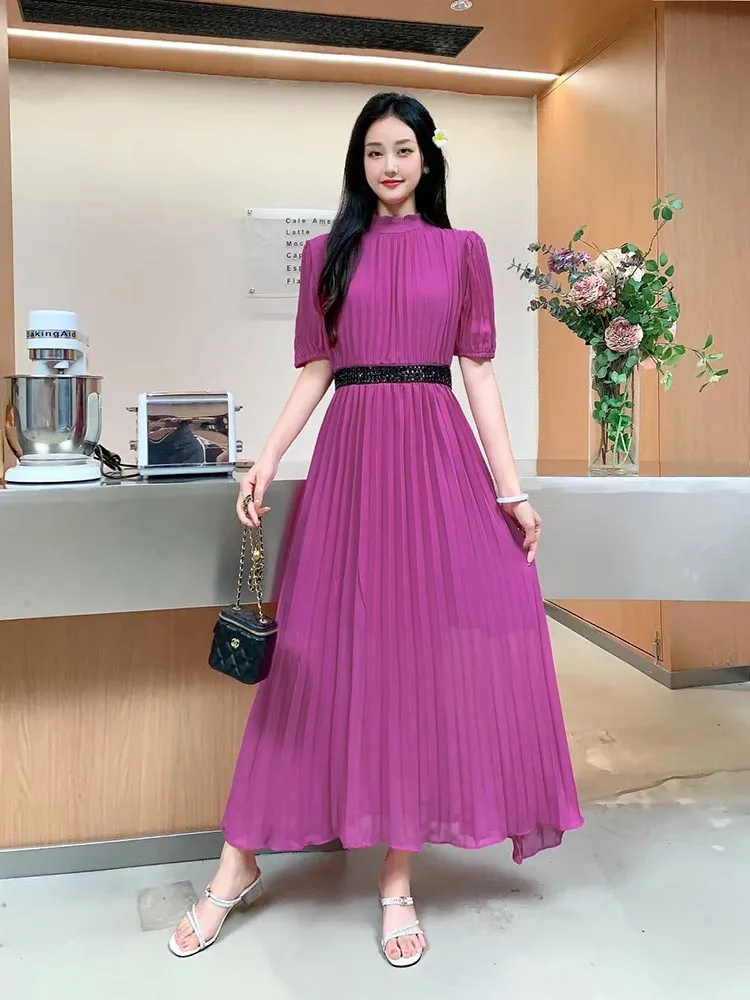 French style spring dress socialites high-end slim fit long skirt unique and exquisite high-end feeling rose red dress
French style spring dress socialites high-end slim fit long skirt unique and exquisite high-end feeling rose red dress